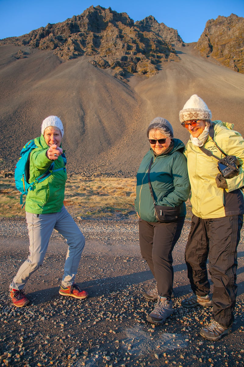 Posing at Vesterhorn