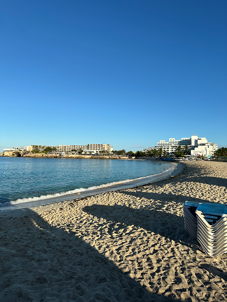 Early morning on Maho Beach